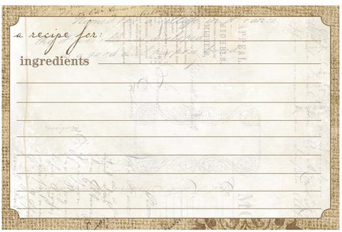C.R. Gibson C.R. Gibson 40 Count Recipe Cards, 4 by 6-Inch, Perfect Setting - DimpzBazaar.com