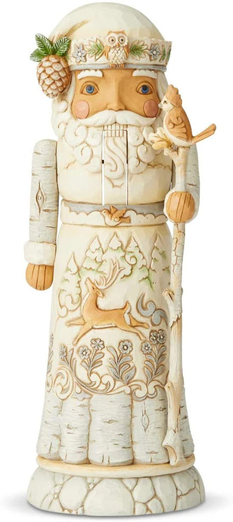Enesco Enesco Jim Shore Heartwood Creek White Woodland Nutcracker Figurine, 10.63 Inch, Multicolor - DimpzBazaar.com