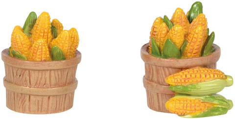 Department 56 Department 56 Village Collection Accessories Fall Harvest Baskets of Corn Figurine Set, 1.125 Inch, Multicolor - DimpzBazaar.com