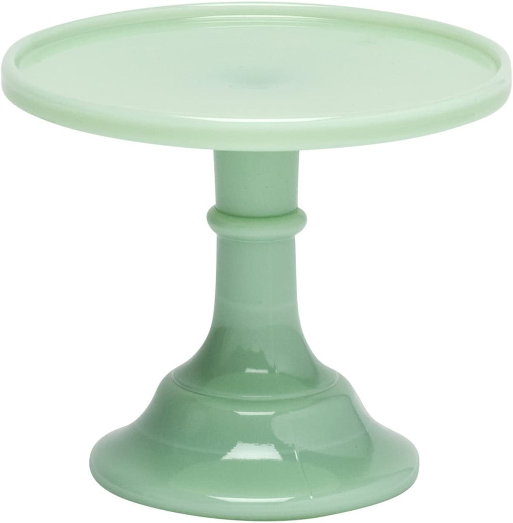 Mosser Glass Jadeite 6" Glass Cake Stand - By Mosser Glass - DimpzBazaar.com