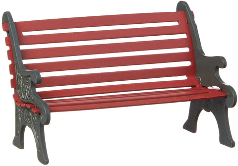 Department 56 Department 56 Village Red Wrought Iron Park Bench - DimpzBazaar.com