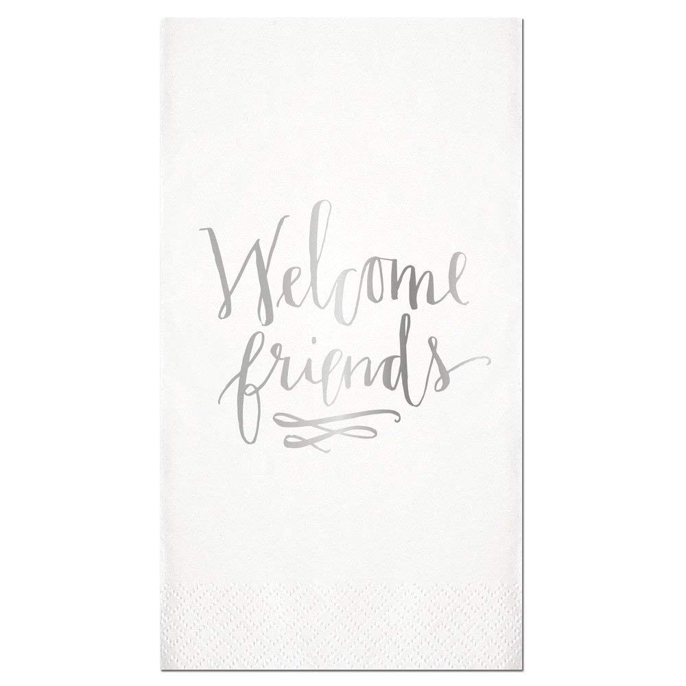Slant Collections Slant Collections "Welcome Friends" Paper Guest Towels - DimpzBazaar.com