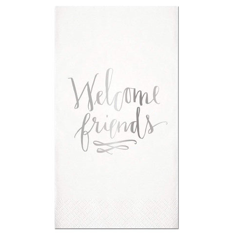Slant Collections Slant Collections "Welcome Friends" Paper Guest Towels - DimpzBazaar.com