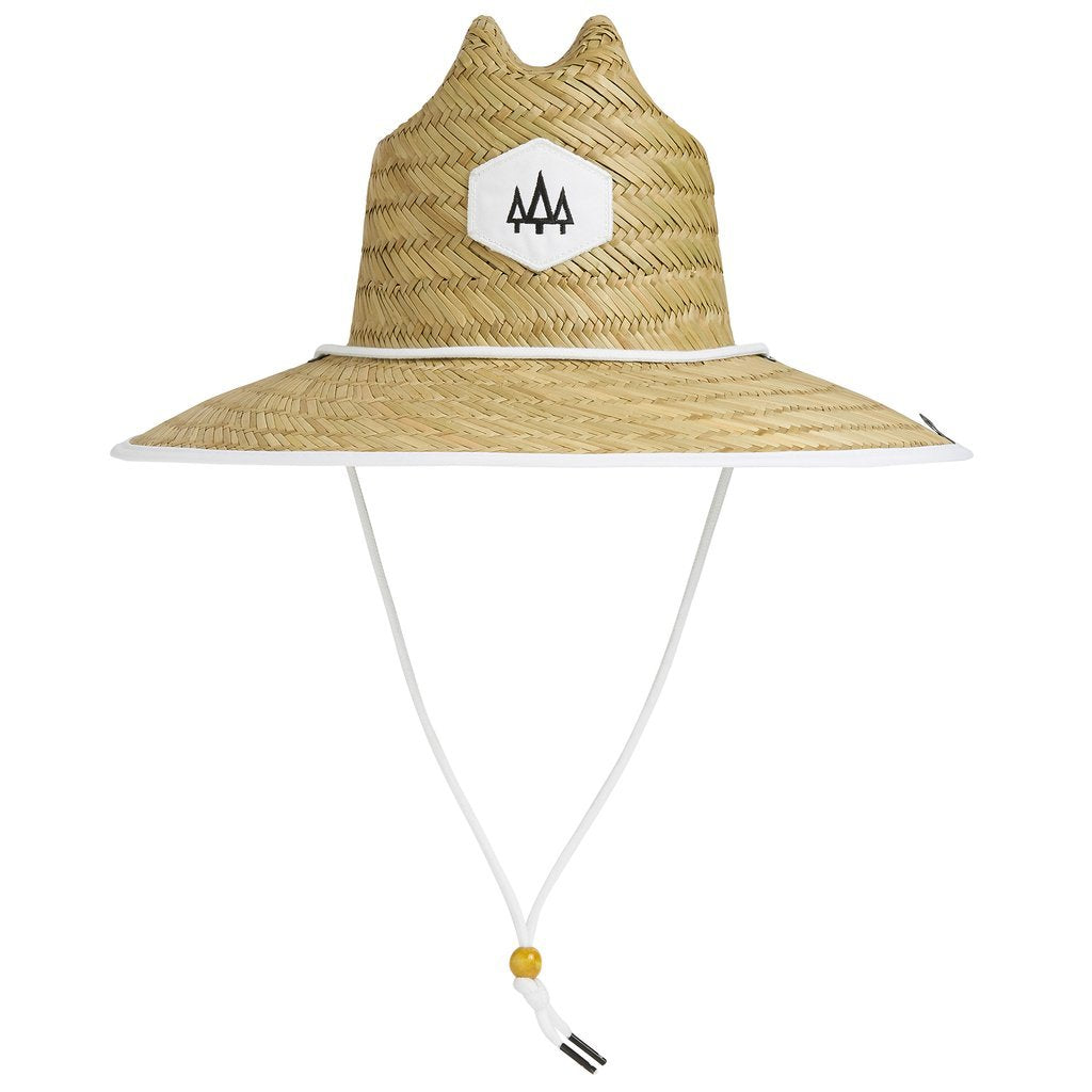 Hemlock Hat Co. Hemlock Hat The Pearl White Straw Hat with Adjustable Drawstring - One Size Fits Most - DimpzBazaar.com
