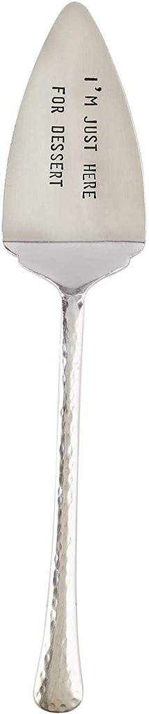 Mud Pie Mud Pie 46300056 Vintage Inspired Cake Just Dessert Server, One Size, Silver - DimpzBazaar.com