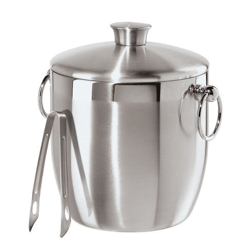 Oggi Oggi Stainless Steel Ice Bucket with Tongs, 3 L - DimpzBazaar.com