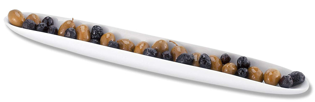 HIC Harold Import Co. HIC Harold Import Co. NT16 Porcelain Olive Tray 15.8 x 4 x 3 inches - DimpzBazaar.com