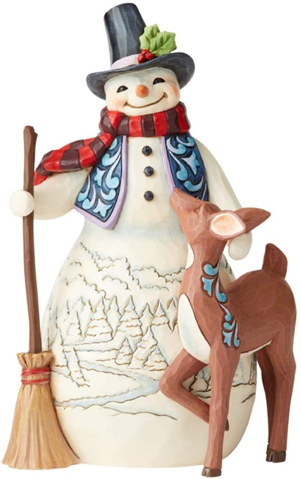 Enesco Enesco Jim Shore Heartwood Creek Snowman and Friends Fourth Annual Figurine, 8.3 Inch, Multicolor - DimpzBazaar.com