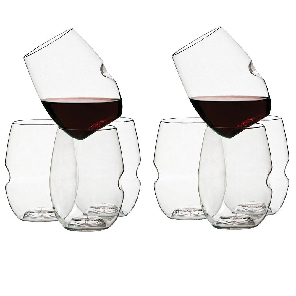 Govino GoVino Wine Glass Flexible Shatterproof Recyclable, Set of 8 - DimpzBazaar.com