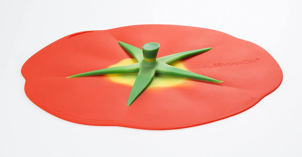 Charles Viancin Charles Viancin Silicone Lids - Microwave Safe BPA Free Mugs Pots Bowls Lids -Tomato - DimpzBazaar.com
