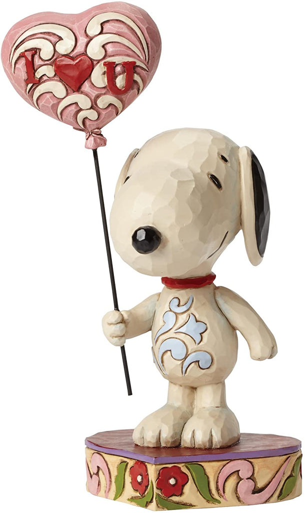 Jim Shore for Enesco Jim Shore for Enesco Peanuts Snoopy with Heart Balloon Figurine, 7.75" - DimpzBazaar.com