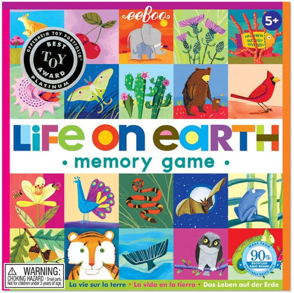 eeBoo eeBoo Life on Earth Memory Matching Game for Kids - DimpzBazaar.com