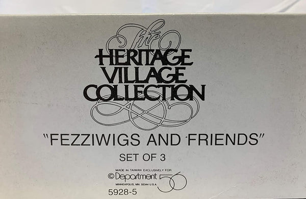 DICKENS VILLAGE SERIES Department 56 Fezziwig and Friends Set of 3 - DimpzBazaar.com