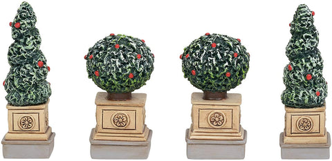 Department 56 Department 56 Village Cross Product Accessories Classic Christmas Shrubbery Figurine Set, 2.5 Inch, Multicolor - DimpzBazaar.com