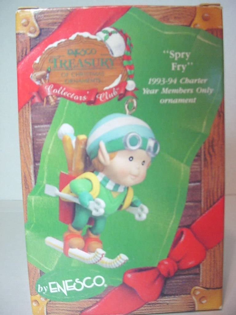 Dimpz Bazaar McDonald's SPRY FRY Skier 1994 Enesco Treasury of Christmas Ornaments - DimpzBazaar.com