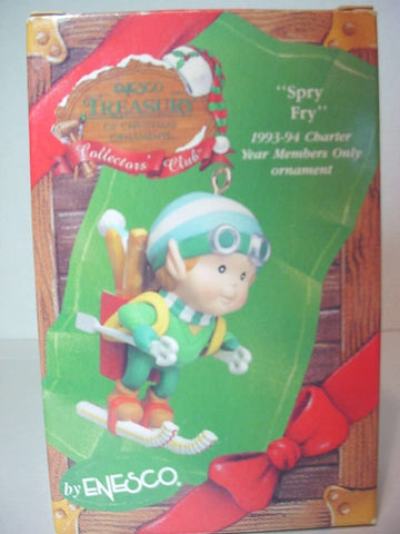 Dimpz Bazaar McDonald's SPRY FRY Skier 1994 Enesco Treasury of Christmas Ornaments - DimpzBazaar.com