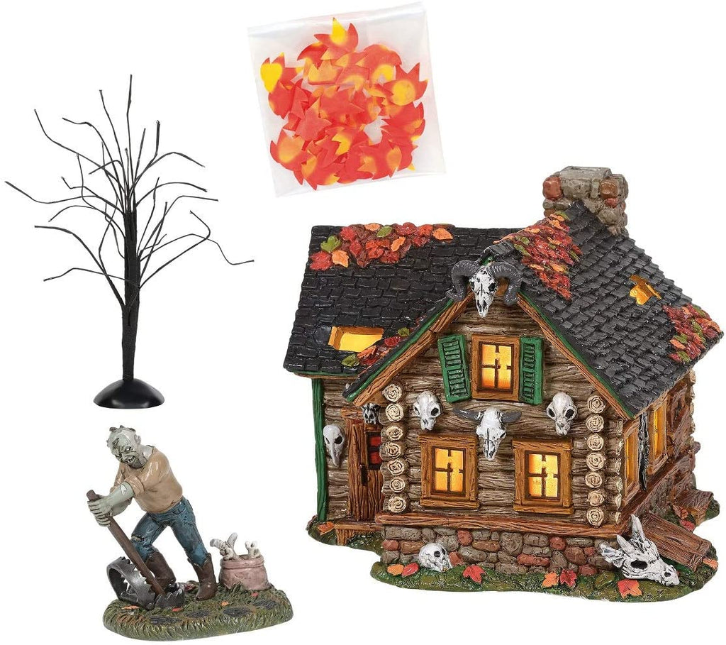 Department 56 Department 56 Snow Village Halloween Haunted Huntsman House Lighted Building, 5.87 in H - DimpzBazaar.com