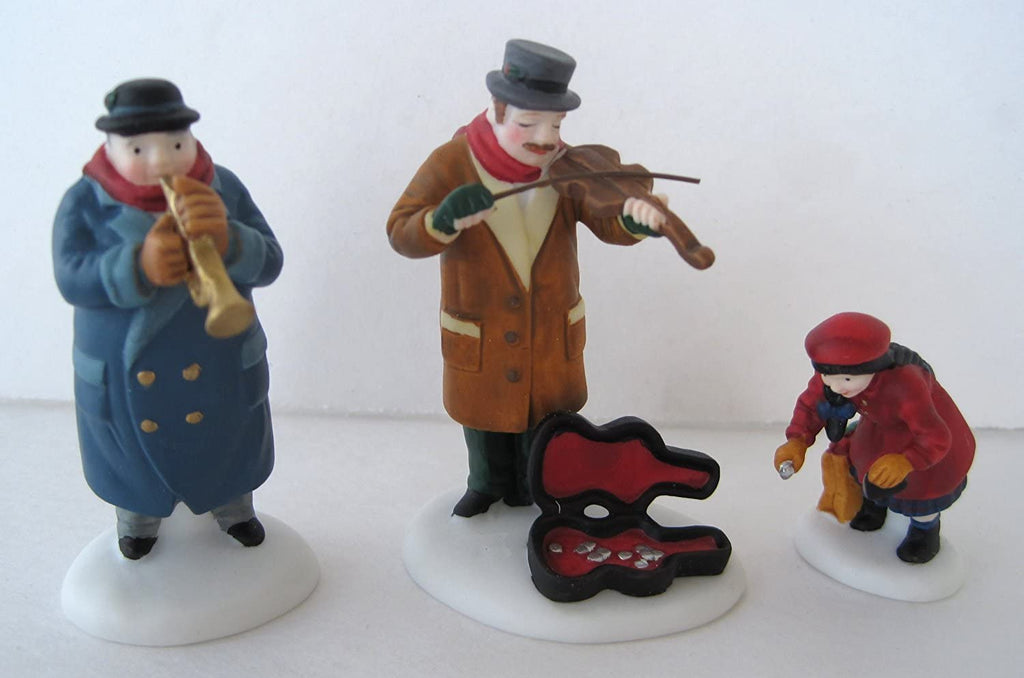 Department 56 Department 56 Heritage Village Collection ; Street Musicians Set of 3 ; Handpainted Porcelain Accessories #5564-6 - DimpzBazaar.com
