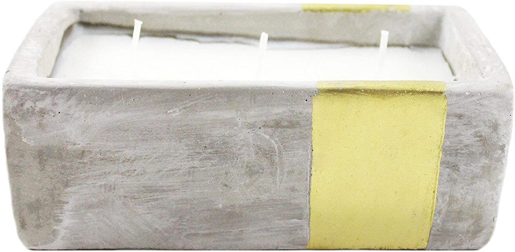 Paddywax Paddywax Urban Collection 8 oz Concrete Rectangle Soy Wax Candle - DimpzBazaar.com