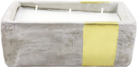 Paddywax Paddywax Urban Collection 8 oz Concrete Rectangle Soy Wax Candle - DimpzBazaar.com