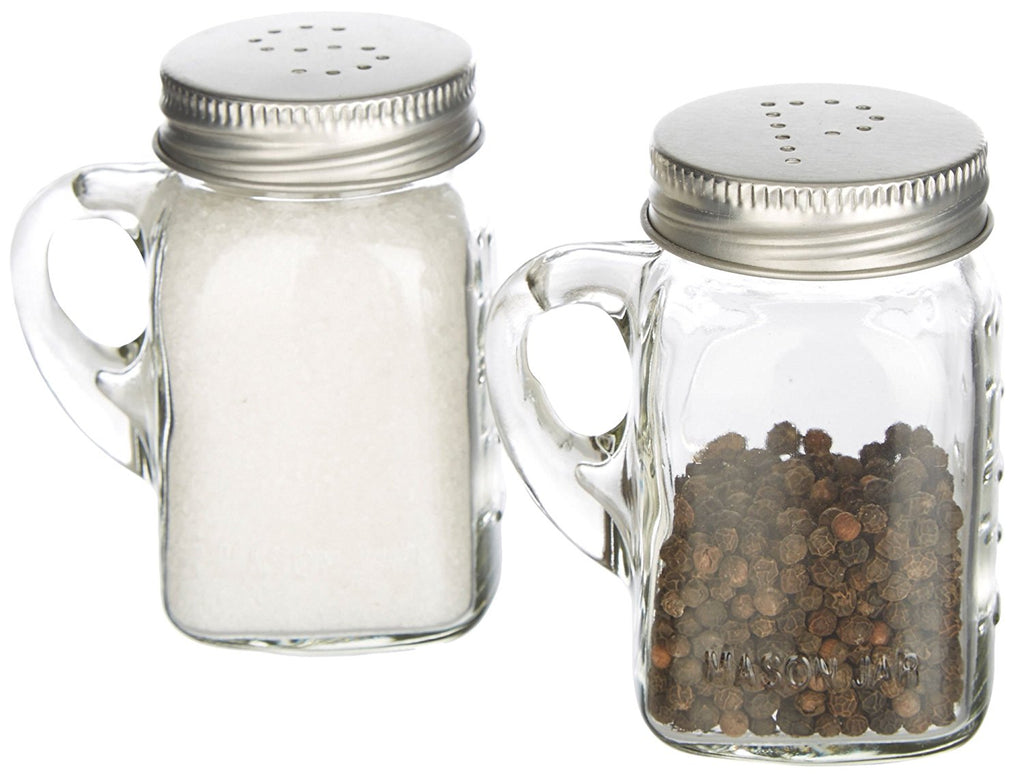 Olde Thompson Olde Thompson 3771-G Mason Jar Salt & Pepper Shaker Set - DimpzBazaar.com
