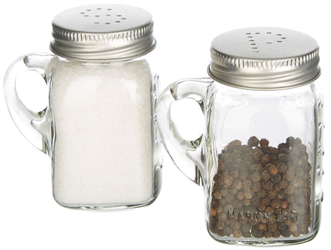 Olde Thompson Olde Thompson 3771-G Mason Jar Salt & Pepper Shaker Set - DimpzBazaar.com