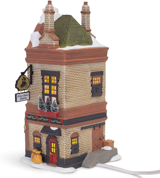 Department 56 Department 56 Dickens Village "Eleven Pipers Piping Shop Lit Building, 8.54-inch High - DimpzBazaar.com