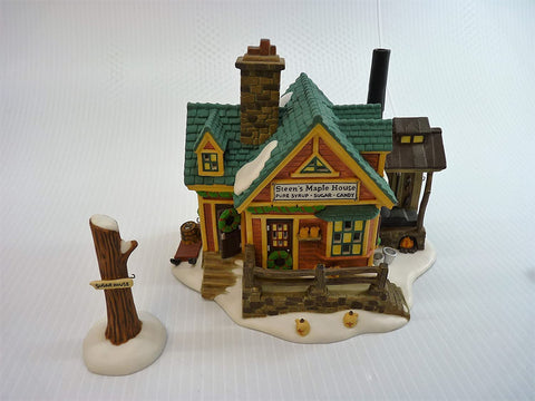 Department 56 department 56 "Steen's Maple House" New England Village Heritage Village Collection building #56579 smoking chimney- maple scent - DimpzBazaar.com