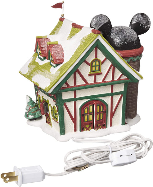 Department 56 Department 56 Disney Village Mickey's Ski Chalet Lit House, 6.5 inch - DimpzBazaar.com