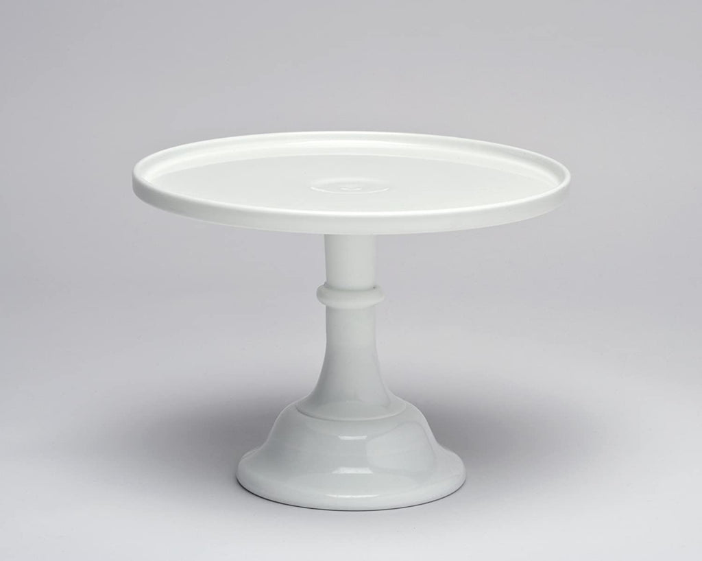 Mosser Glassware Mosser Glass 10" Milk Glass Cake Plate/stand - DimpzBazaar.com