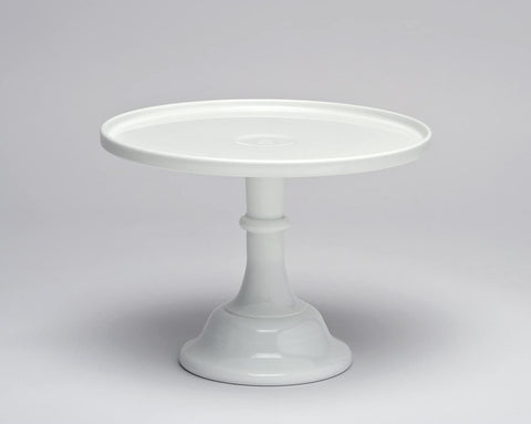 Mosser Glassware Mosser Glass 10" Milk Glass Cake Plate/stand - DimpzBazaar.com