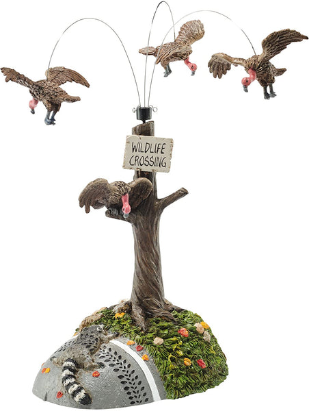 Department 56 Department 56 Halloween Village Buzzard Delight Animated Accessory Figurine, 11.02 inch - DimpzBazaar.com