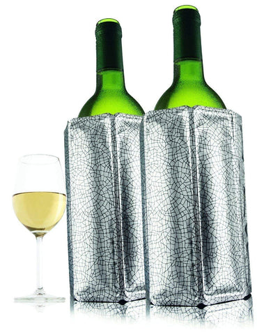 Vacu Vin Vacu Vin Active Wine Cooler Silver, Set of 2 - DimpzBazaar.com