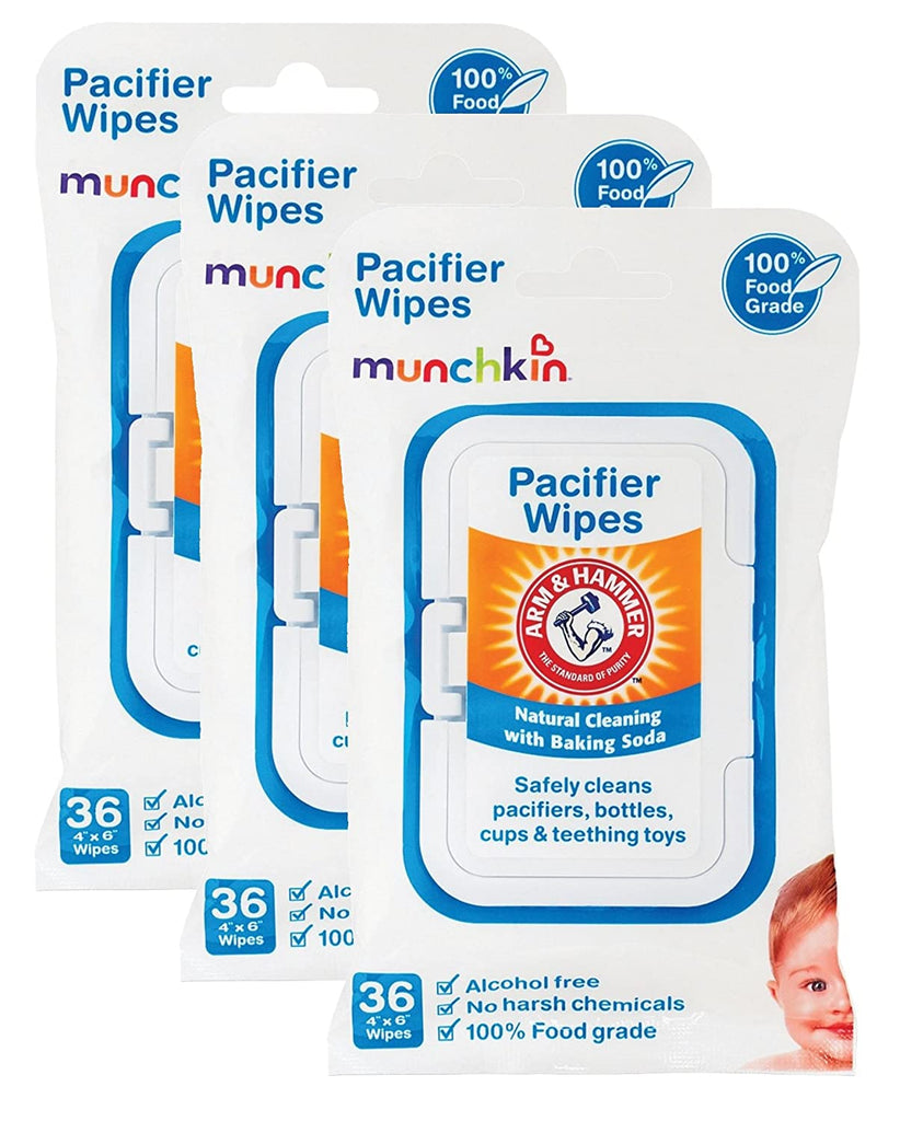 Munchkin Munchkin Arm and Hammer Pacifier Wipes, White, 108 Count - DimpzBazaar.com