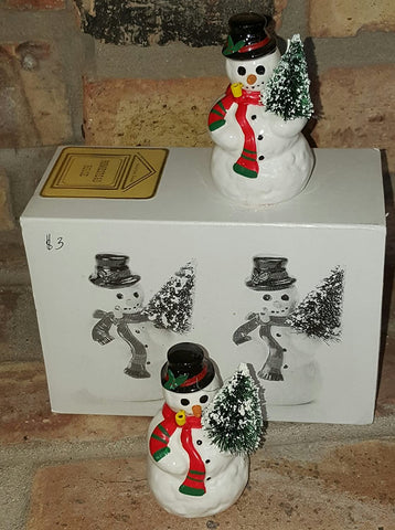 Department 56 Department 56 "A Tree for Me" set of 2 Snowmen, The Original Snow Village #5164-0 - DimpzBazaar.com
