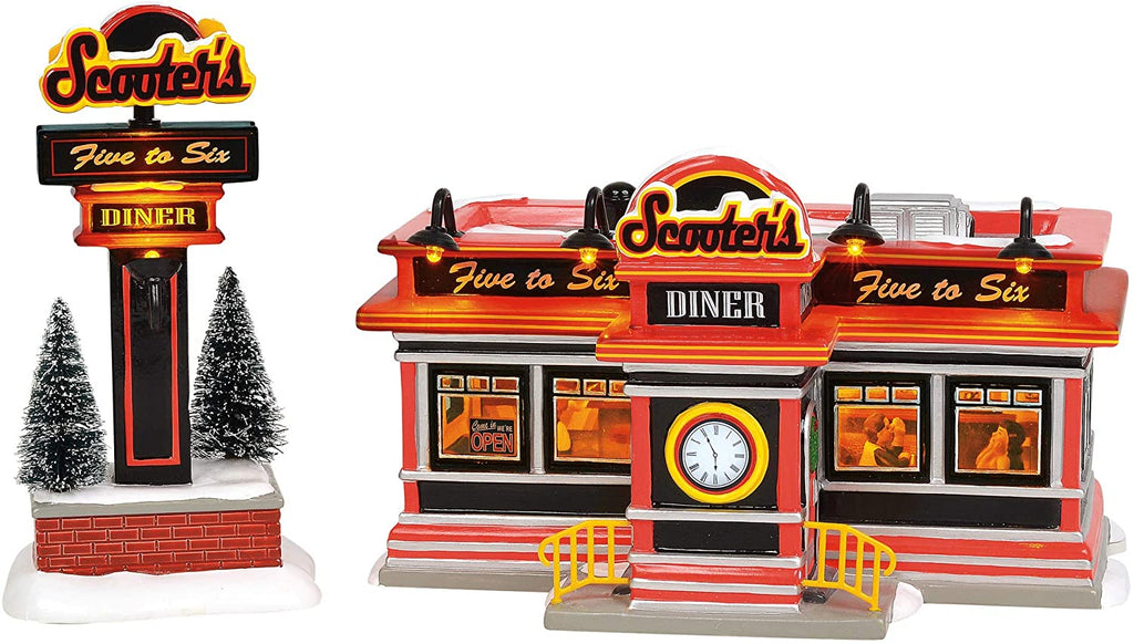 Department 56 Department 56 Original Snow Village Scooter's Diner - DimpzBazaar.com