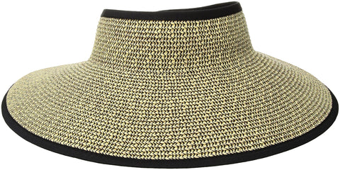 San Diego Hat Company San Diego Hat Company Women's Ultrabraid Visor with Ribbon Binding, and Sweatband - DimpzBazaar.com