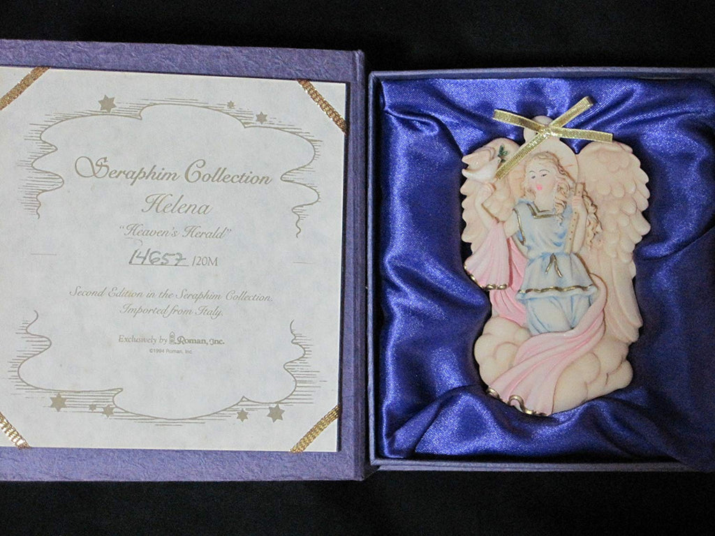 Exclusely by Roman's, Inc Seraphim Collection- Helena "Heaven's Herald" Ornament Limited Second Edition Roman's 1994 #17269 - DimpzBazaar.com