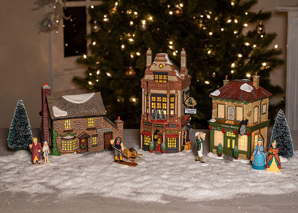 Department 56 Department 56 Dickens Village "Eleven Pipers Piping Shop Lit Building, 8.54-inch High - DimpzBazaar.com