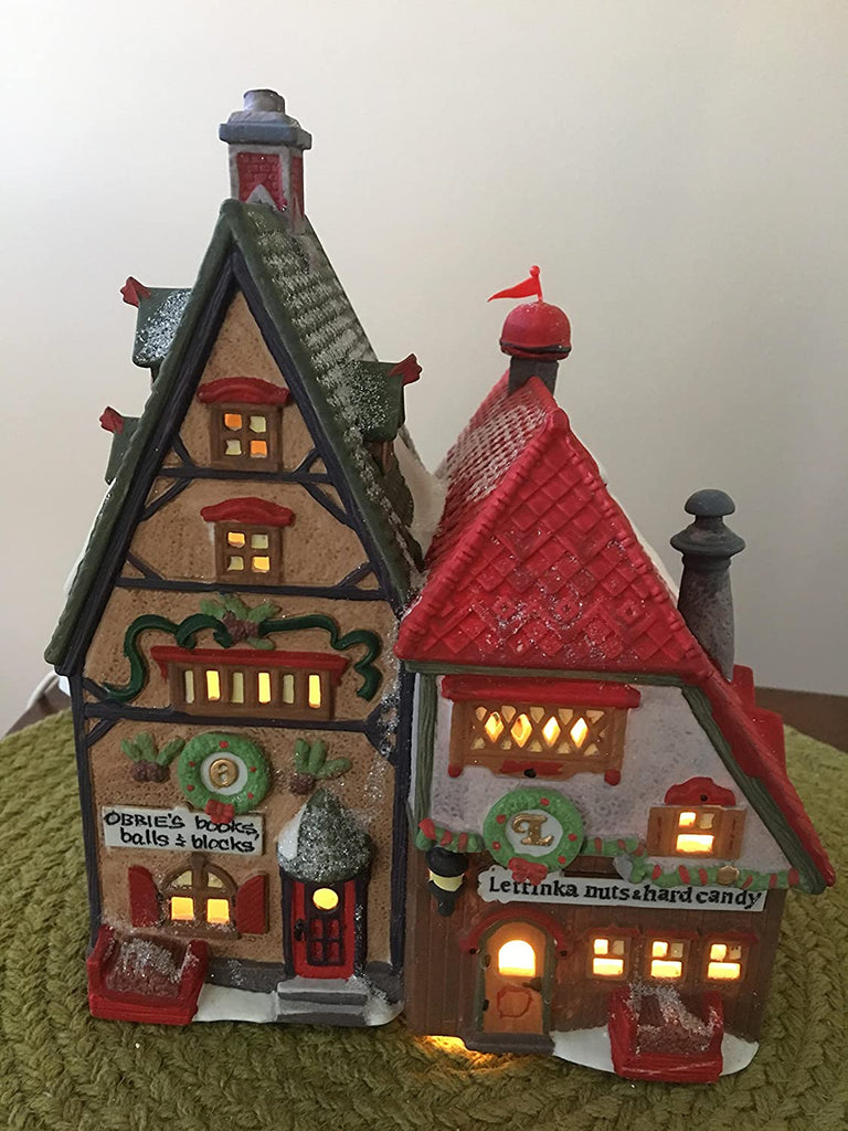 North Pole Village DEPARTMENT 56 North Pole Village OBBIE'S BOOKS & LETRINKA'S CANDY - DimpzBazaar.com