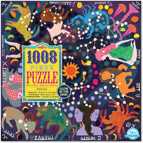 eeBoo eeBoo Zodiac Glow in The Dark Jigsaw Puzzle for Adults, 1000 Pieces - DimpzBazaar.com