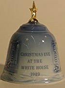 Bing & Grondahl 1989 Porcelain Christmas Bell--Bing & Grondahl -- Christmas Eve at the White House - DimpzBazaar.com