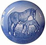 Bing & Grondahl 1969-1989 Bing and Grondahl Mother's Day Jubilee Plate -- Mare and Foal - DimpzBazaar.com