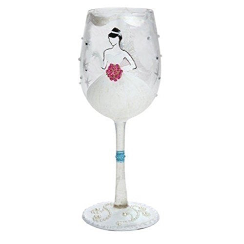 Enesco Lolita Lolita from Enesco Fairytale Bride Wine Glass, Multicolor - DimpzBazaar.com