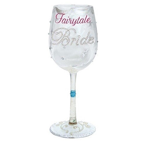 Enesco Lolita Lolita from Enesco Fairytale Bride Wine Glass, Multicolor - DimpzBazaar.com