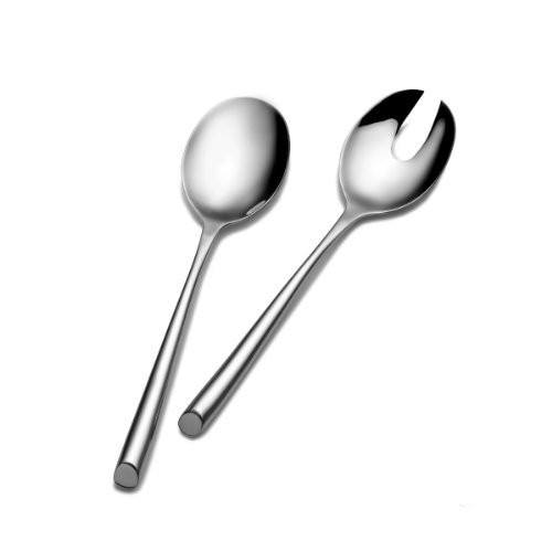 Towle Living Towle Living Wave 2-Piece Stainless Steel Salad Serving Set - DimpzBazaar.com