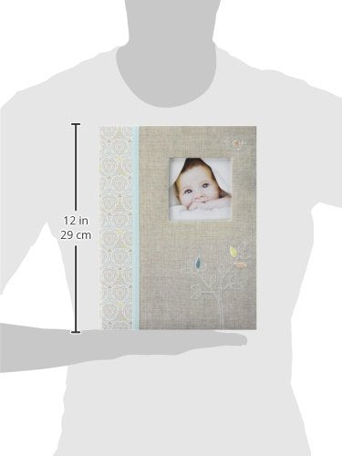 C.R. Gibson C.R. Gibson Grey 'Linen Tree' Loose Leaf First Five Years Memory Baby Book, 64pgs, - DimpzBazaar.com