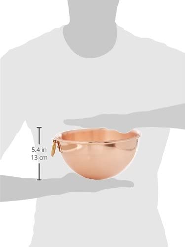Mauviel Mauviel M'Passion Copper Egg White Bowl with Ring - DimpzBazaar.com