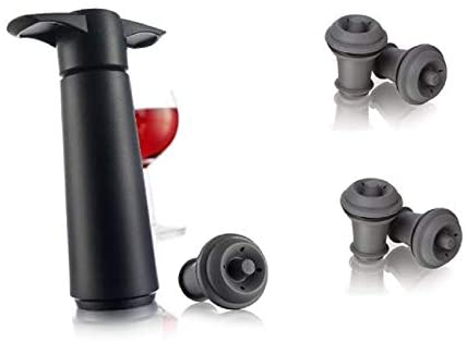 Vacu Vin Vacu Vin The Original Wine Saver Pump With Vacuum Bottle Stoppers - DimpzBazaar.com