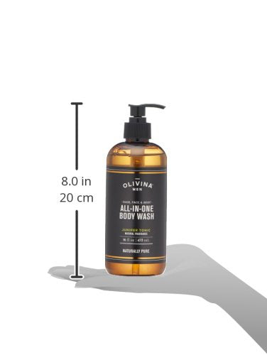 Olivina Men Olivina Men All-in-One Body Wash for hair, face and body - Bourbon Cedar 16 fl. oz - DimpzBazaar.com